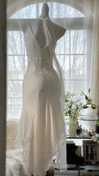 Pure And Elegant Chiffon Strap Beaded Mermaid Prom Dresses