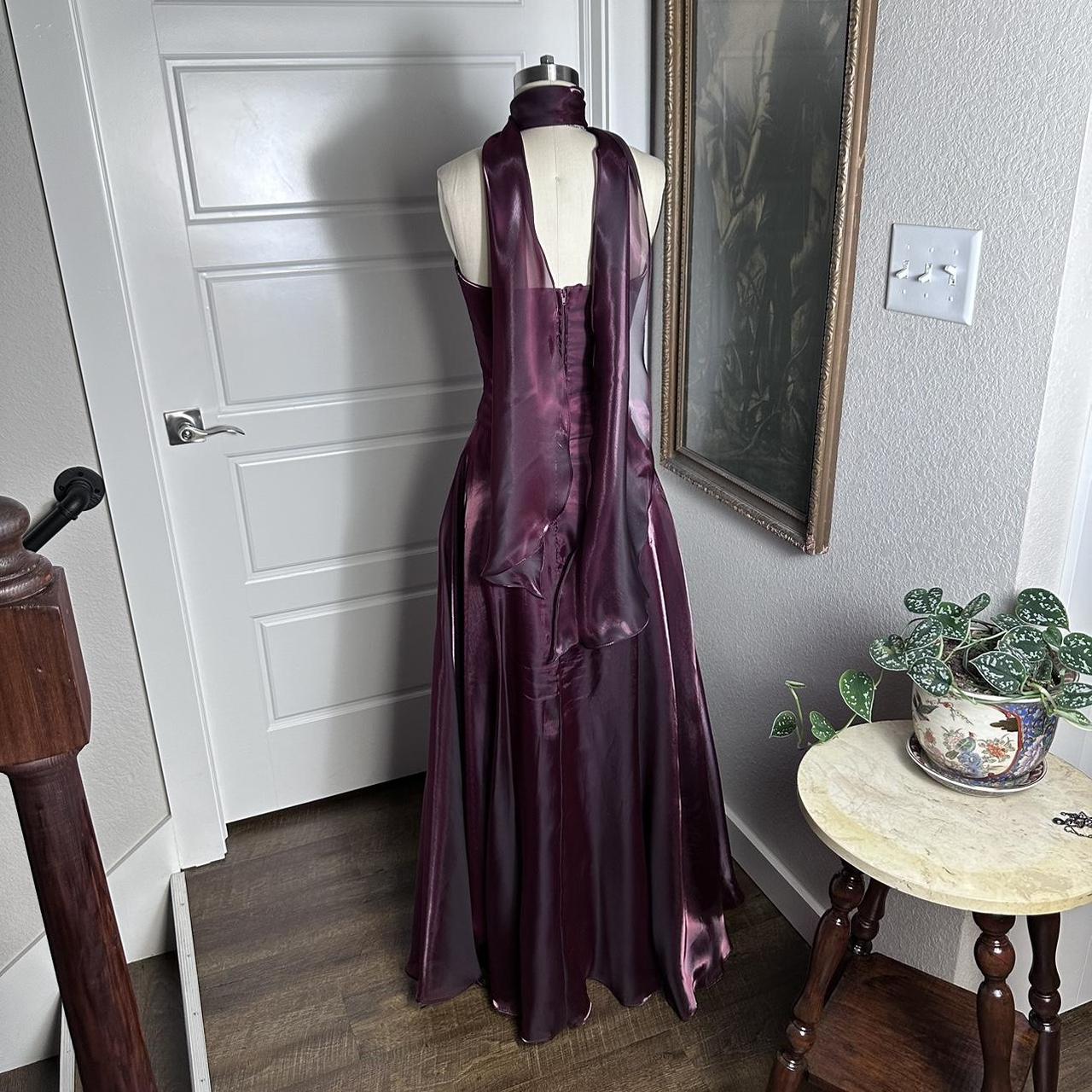 Purple Elegant Vintage Fashion Long Tulle Prom Dress Evening Gown Party Dress