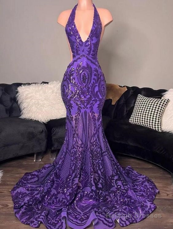 Purple Prom Dresses, Lace Prom Dresses, Sparkly Prom Dresses, Arabic Evening Dresses, Mermaid Evening Dresses Main image
