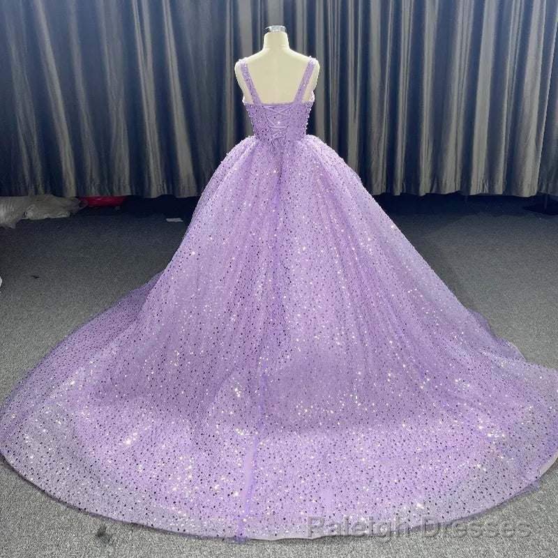 Purple Sweetheart Sequined Evening Party Dress Secondary image