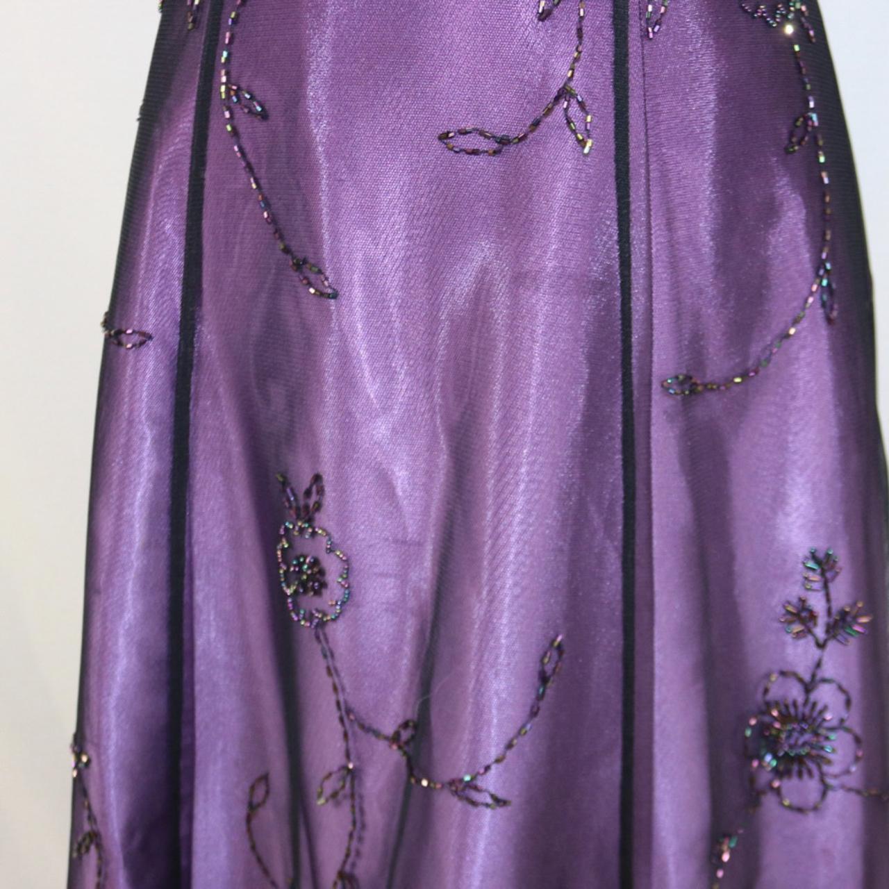 Purple Vintage Fashion Ombre Beaded Empire Waist Halter Long Elegant Prom Gown Evening Gown Party Dress