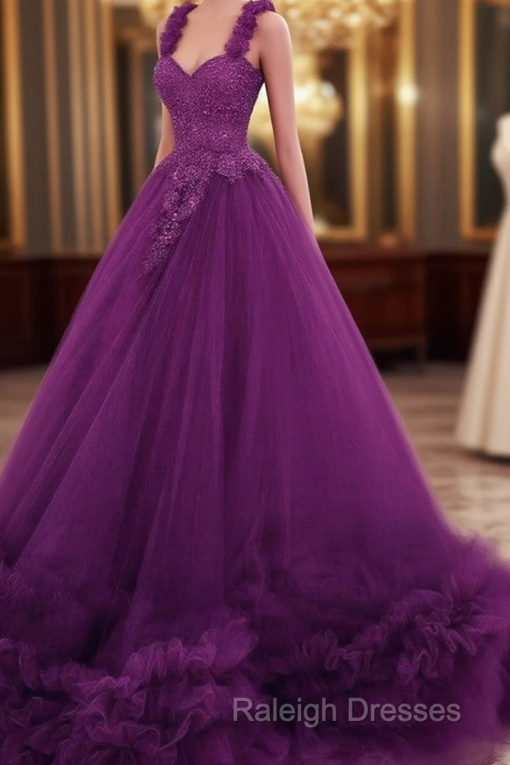 Purple Wedding Dress Sweetheart Ball Gown Main image