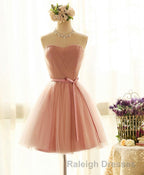 Cute Sweetheart Neck Tulle Short Prom Dresses Bridesmaid Dresses