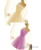 Cute Sweetheart Neck Tulle Short Prom Dresses Bridesmaid Dresses