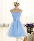 Cute Sweetheart Neck Tulle Short Prom Dress, Bridesmaid Dress