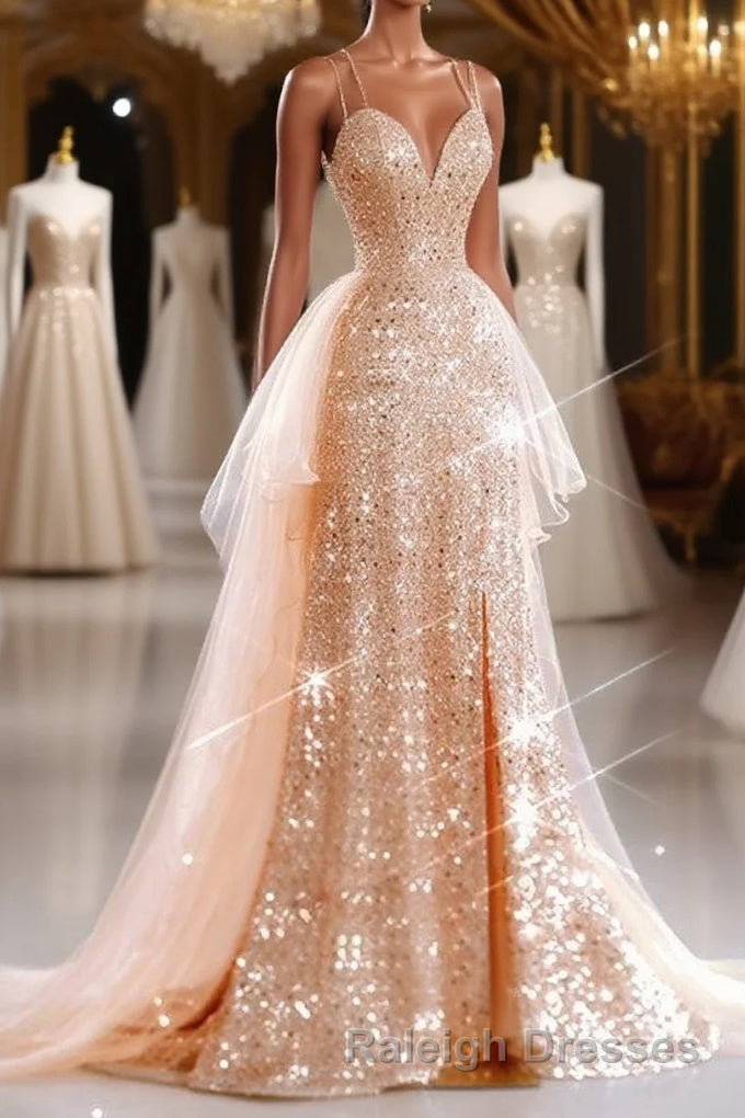 A-Line Prom Dresses Sparkle & Shine Dress Wedding Guest Sweet 16 Floor Length Sleeveless Sweetheart Tulle with Sequin Masquerade Dress