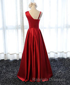 Stylish Satin Long Prom Gown Formal Dress