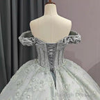 Quinceanera Dress Elegant Grey Quinceanera Dresses Sweetheart Sleeveless Ball Gown Party Dresses