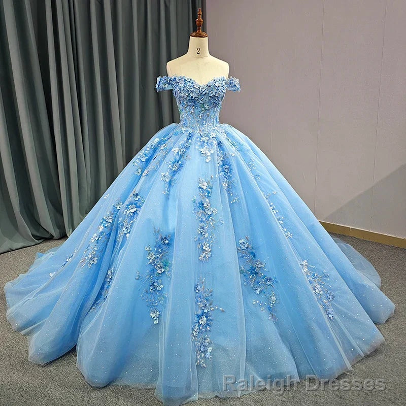 Quinceanera Dress Elegant Sweetheart Off-the-shoulder Appliques Ball Gown Secondary image