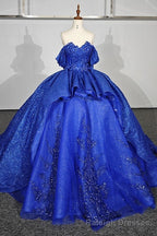 Quinceanera Dress Gorgeous Sweetheart Ball Gown Cap sleeve Court Train