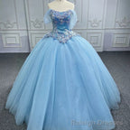 Quinceanera Dress Princess Cap sleeve Ball Gown Sequins Square Collar Evening Party Dresses