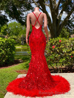 V Neck Mermaid Prom Dress, African Mermaid Prom Dresses, Sequin Lace Wedding Dress