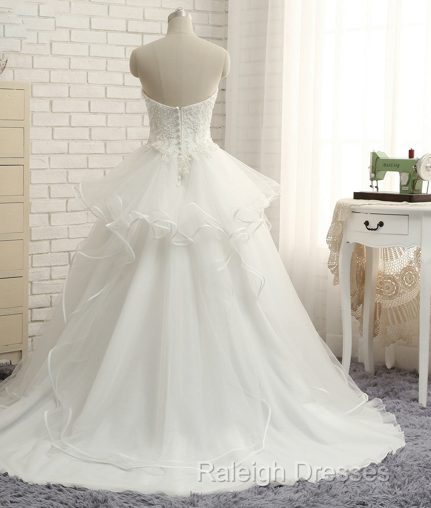 Real Photo Ivory A-Line Wedding Dress Secondary image