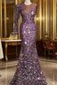 Real Prom Dress, Sexy Prom Dress, Purple Prom Dress, Bling Bling Evening Dress, Cheap Party Dresses