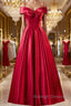 Red Tea Length Prom Dress Red Tea Length Prom Bridesmaid Dress