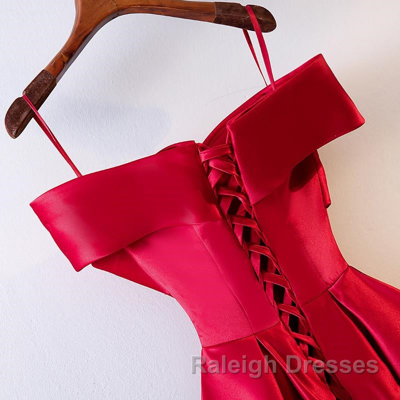 Red Tea Length Prom Dress Red Tea Length Prom Bridesmaid Dress