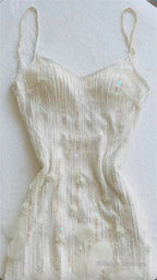 Retro Glam Mermaid Gown Sparkling Beaded,Sequins White Chiffon Prom Dress For Formal Events & Weddings**Ed01917