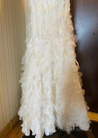 Retro Glam Mermaid Gowns Sparkling Beaded Sequins White Chiffon Prom Dresses For Prom Events & Weddings**Ed01917