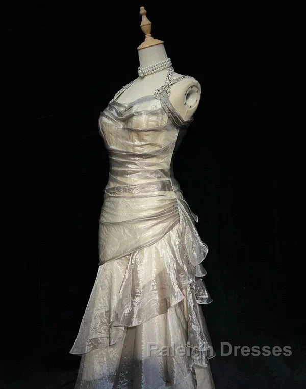 Retro Mermaid Long Prom Dresses New Long Evening Gowns Secondary image