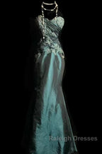 Retro Mermaid Sweetheart Taffeta Long Evening Dress Prom Dresses