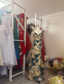 Retro Mermaid V-Neck Jacquard Embroidered Long Formal Prom Dress