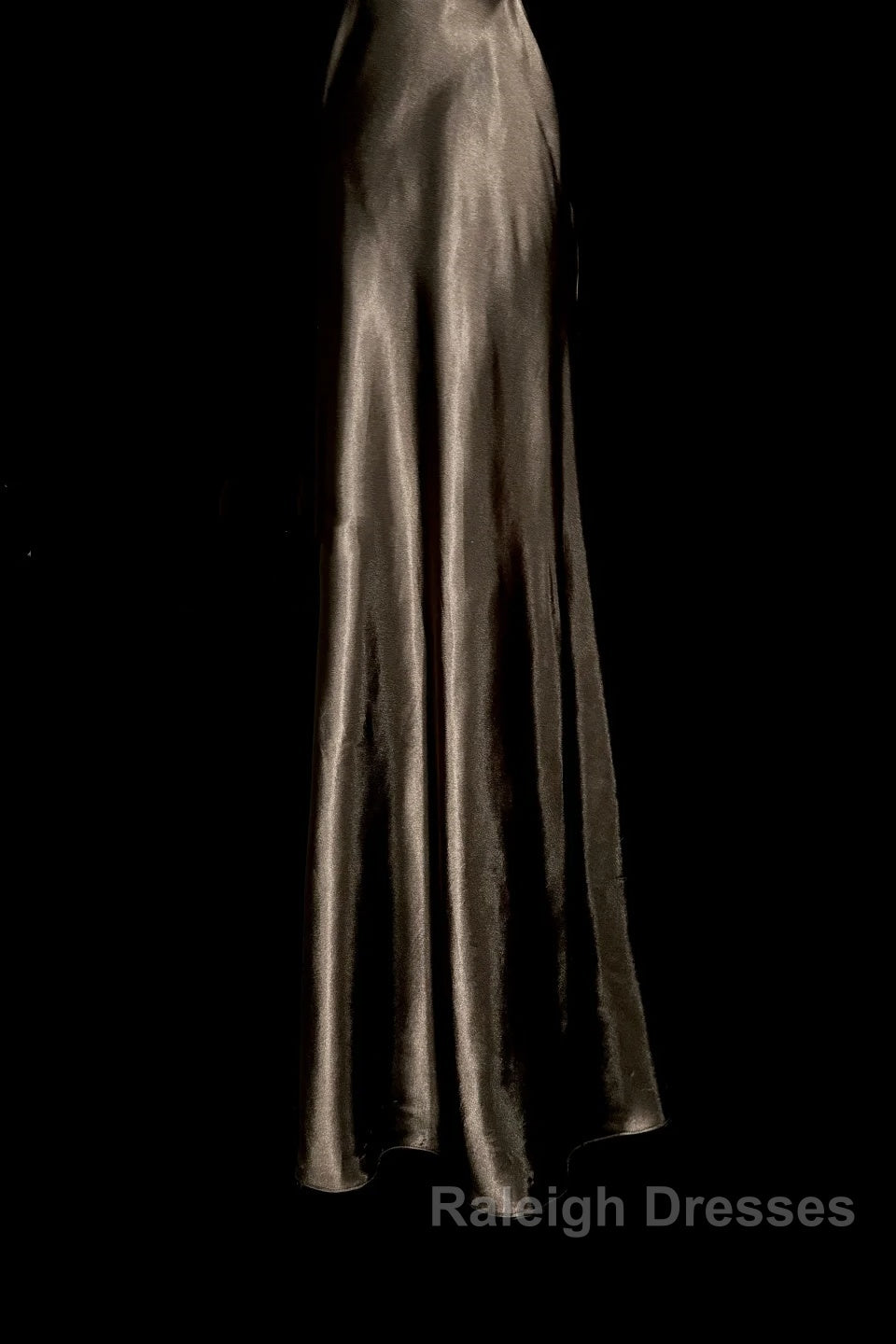 Retro Mermaid V Neckline Chiffon Brown Evening Dress Prom Dresses