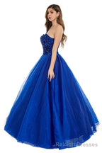 Grap Tulle Sequins Sweetheart Prom Dresses Spaghetti Straps Prom Quinceanera Dresses