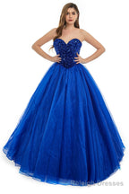 Grap Tulle Sequins Sweetheart Prom Dresses Spaghetti Straps Prom Quinceanera Dresses