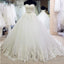 Romantic Sweetheart Crystal Beading Sashes Lace Wedding Dresses Ball Gowns