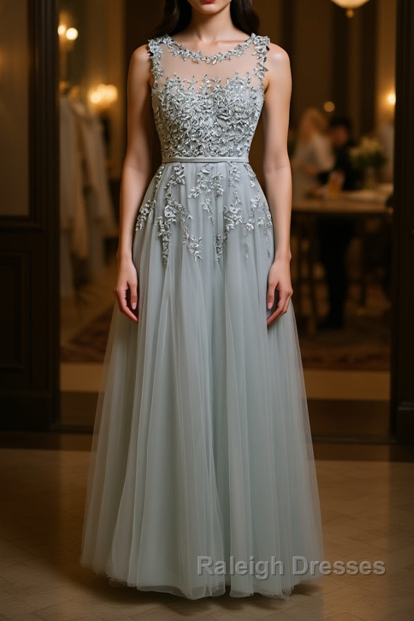 Round Neck Lace Prom Dress Lace Prom Dress Main image