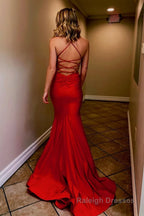 Royal Blue Mermaid Simple Prom Dress