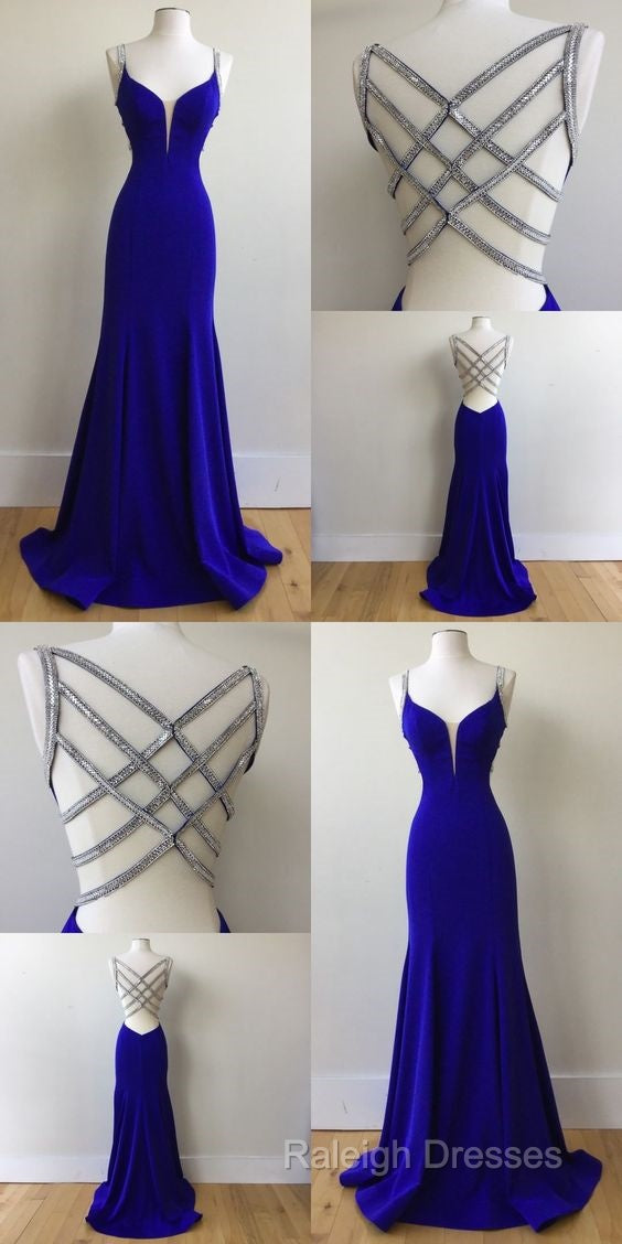 Royal Blue Prom Dress For Teens, Prom Dresses, Graduation School Party Gown