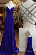 Royal Blue Prom Dress For Teens, Prom Dresses, Graduation School Party Gown