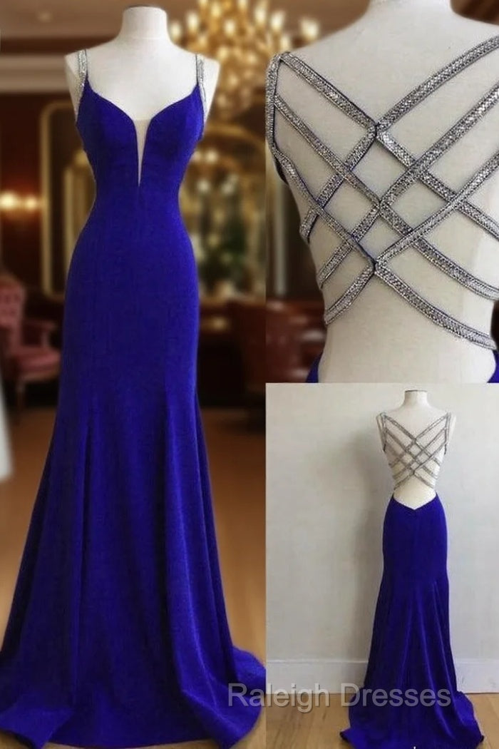 Royal Blue Prom Dress For Teens, Prom Dresses, Graduation School Party Gown