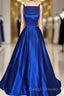 Royal Blue Prom Dress, Pageant Dress, Evening Dress, Graduation School Party Gown