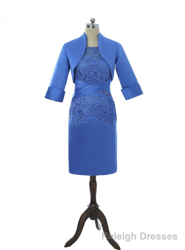 Royal Blue Sheath Knee Length Mother Of The Bride Dresses Main image
