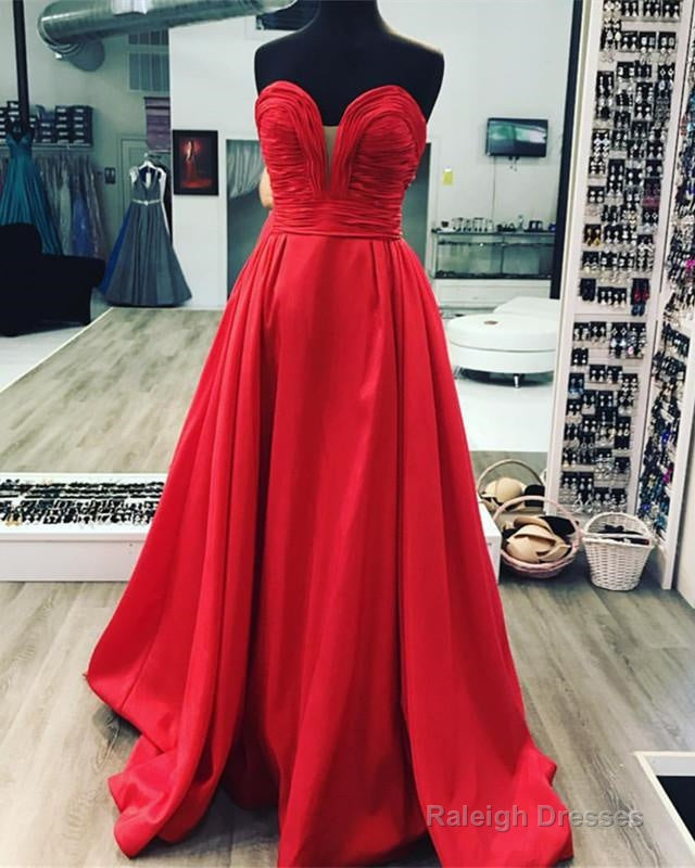 Ruched Sweetheart Long Taffeta Floor Length Prom Dress