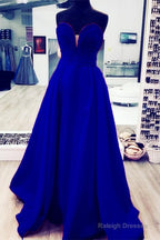 Ruched Sweetheart Long Taffeta Floor Length Prom Dress