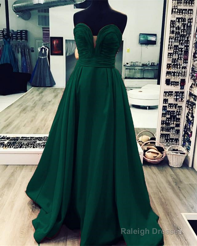 Ruched Sweetheart Long Taffeta Floor Length Prom Dress