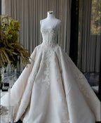 Rustic Wedding Dresses Ball Gowns Square Neck White Lace Tulle Long Wedding Dress Summer Brides Dresses Bridal Gown