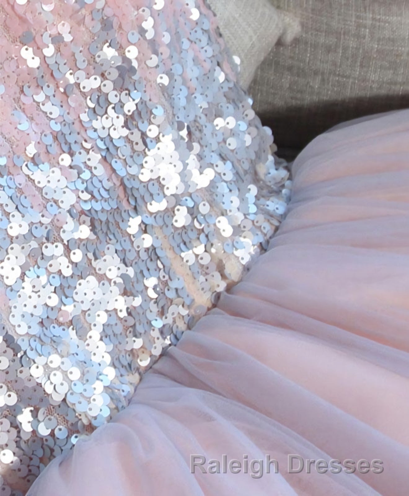Cute Pink V Neck Tulle Seqsuins Short Prom Dresses Cocktail Dresses