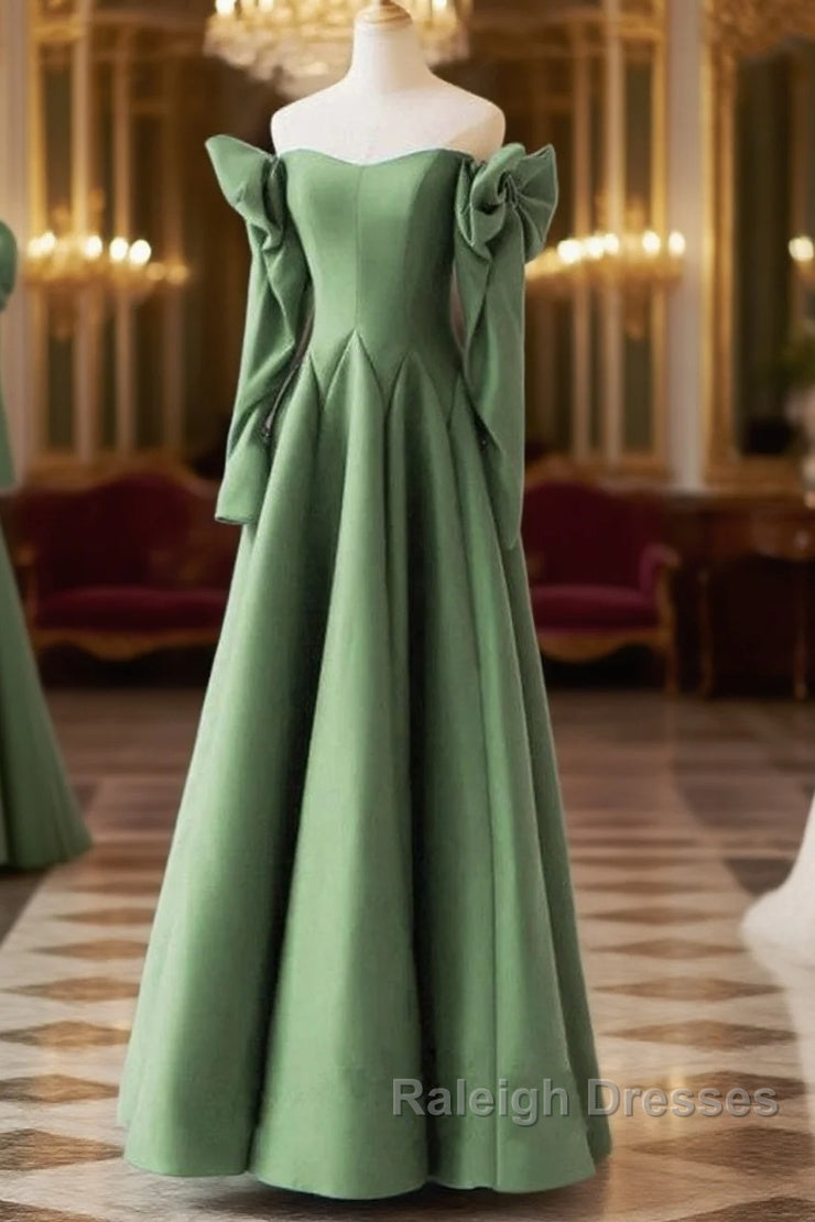 Sage Satin Bow Sleeves Corset Top Dress Main image