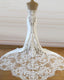Satin Mermaid Wedding Dresses Sweetheart Lace Train