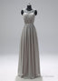 Scoop Neck Sleeveless Beading Prom Dress