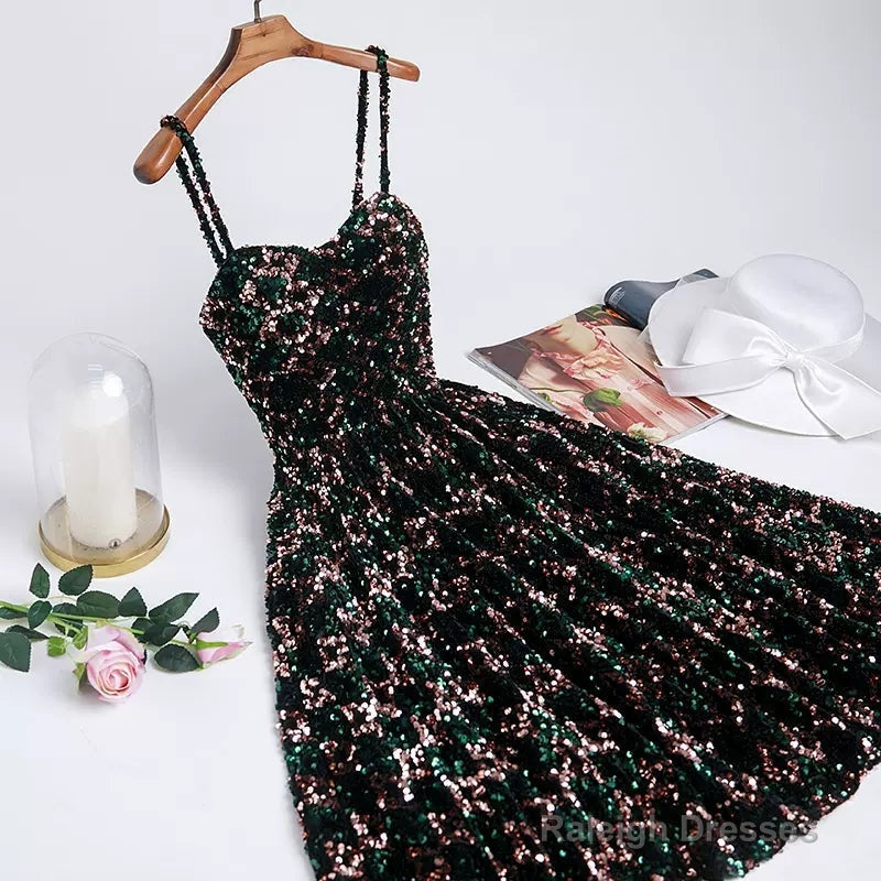 Sequin Hoco Dresses Short Homecoming Dress