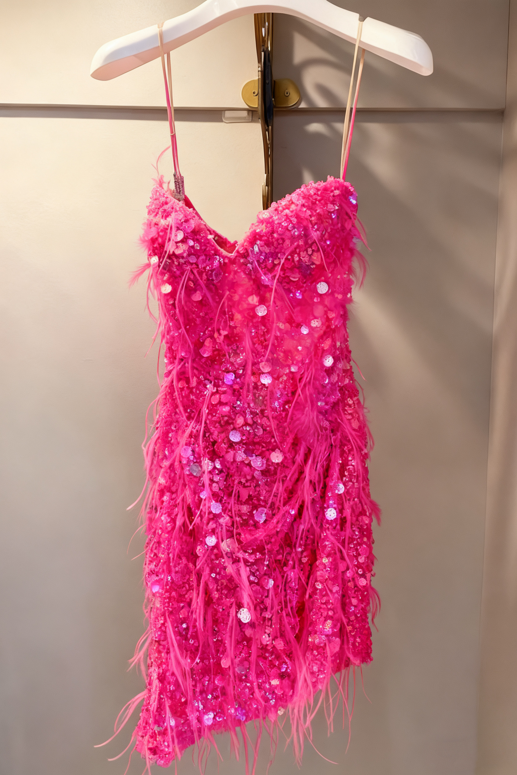 Sequin Prom Dress Sheath Short Prom Dress