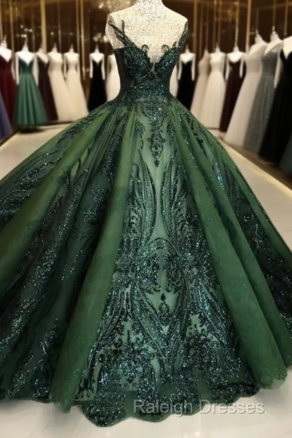 Sequin Sparkly Off The Shoulder Ball Gown Prom Dress  Sweet 16 Dresses