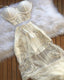 2 Pieces White Tulle Prom Dress