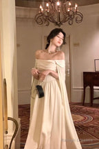 A-Line Prom Dress Long White 21Th Birthday Outfits