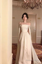 A-Line Prom Dress Long White 21Th Birthday Outfits